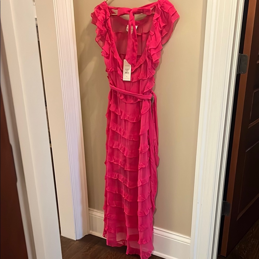 Cleobella Pink Ruffled Dress - Picture 5 of 7